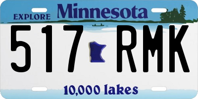 MN license plate 517RMK