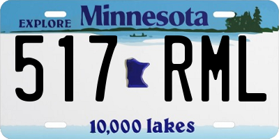 MN license plate 517RML