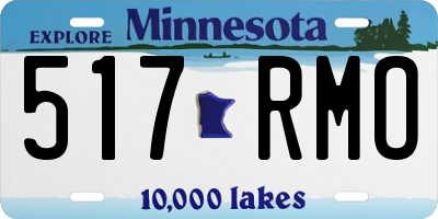 MN license plate 517RMO