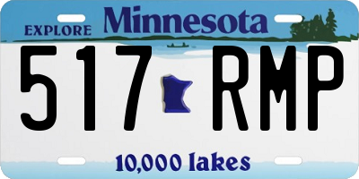 MN license plate 517RMP