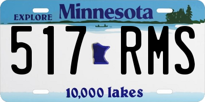 MN license plate 517RMS