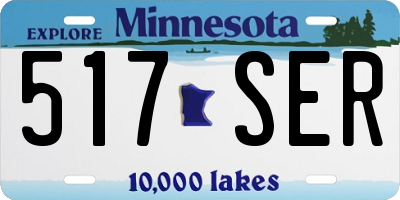 MN license plate 517SER
