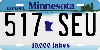 MN license plate 517SEU