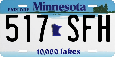 MN license plate 517SFH