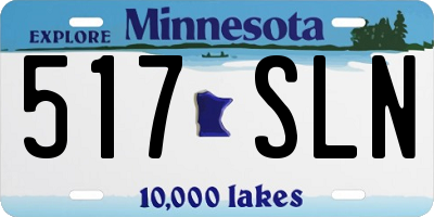 MN license plate 517SLN