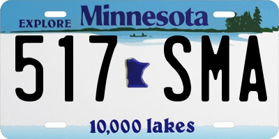 MN license plate 517SMA
