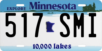 MN license plate 517SMI