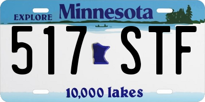 MN license plate 517STF
