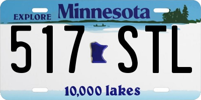 MN license plate 517STL
