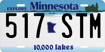 MN license plate 517STM