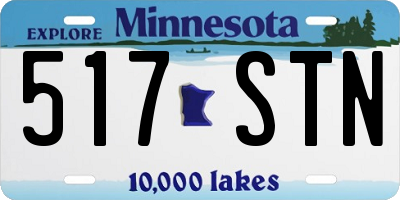 MN license plate 517STN