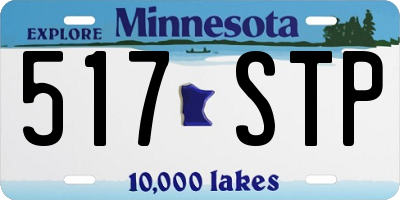 MN license plate 517STP