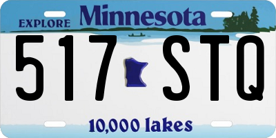 MN license plate 517STQ