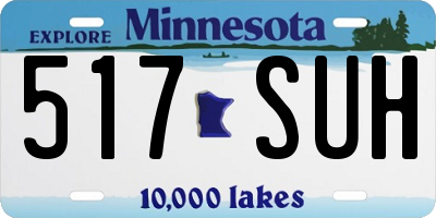 MN license plate 517SUH