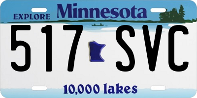 MN license plate 517SVC