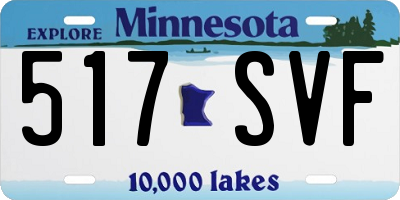 MN license plate 517SVF
