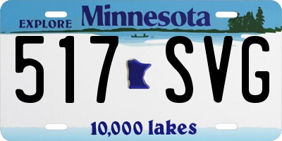 MN license plate 517SVG