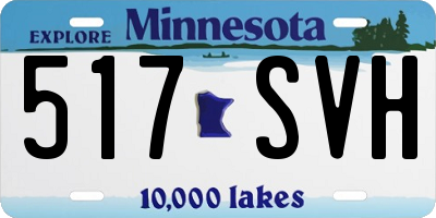 MN license plate 517SVH