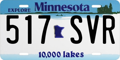 MN license plate 517SVR