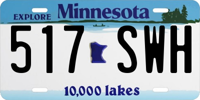 MN license plate 517SWH