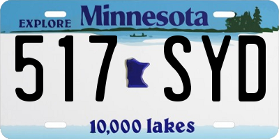 MN license plate 517SYD