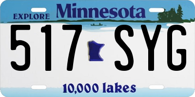 MN license plate 517SYG