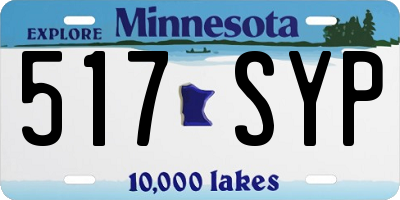 MN license plate 517SYP