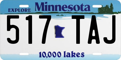 MN license plate 517TAJ