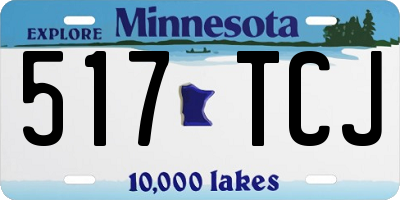 MN license plate 517TCJ