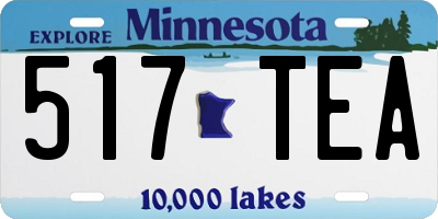 MN license plate 517TEA