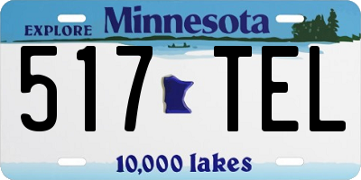 MN license plate 517TEL