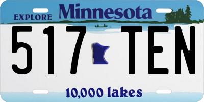 MN license plate 517TEN