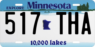 MN license plate 517THA