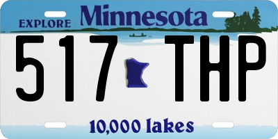 MN license plate 517THP