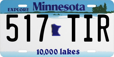 MN license plate 517TIR