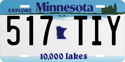 MN license plate 517TIY