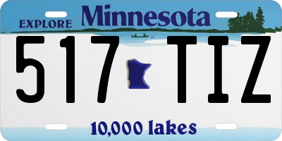 MN license plate 517TIZ