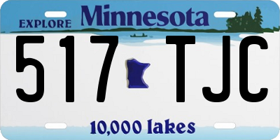 MN license plate 517TJC