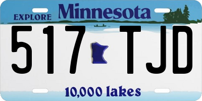 MN license plate 517TJD