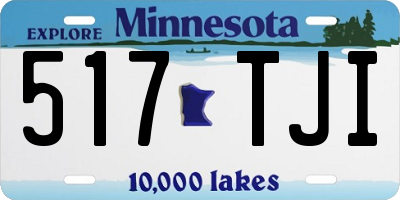 MN license plate 517TJI