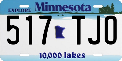 MN license plate 517TJO