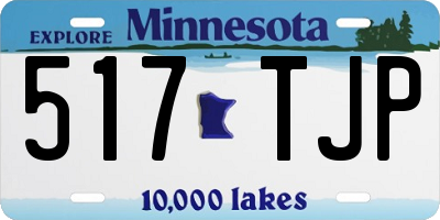 MN license plate 517TJP