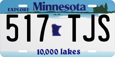 MN license plate 517TJS