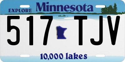 MN license plate 517TJV