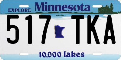 MN license plate 517TKA