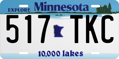MN license plate 517TKC