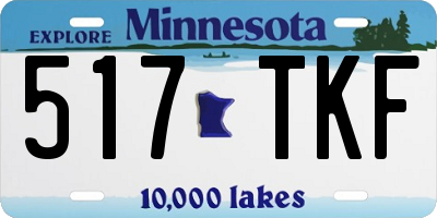 MN license plate 517TKF