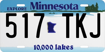 MN license plate 517TKJ