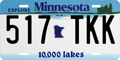 MN license plate 517TKK