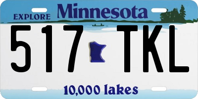 MN license plate 517TKL